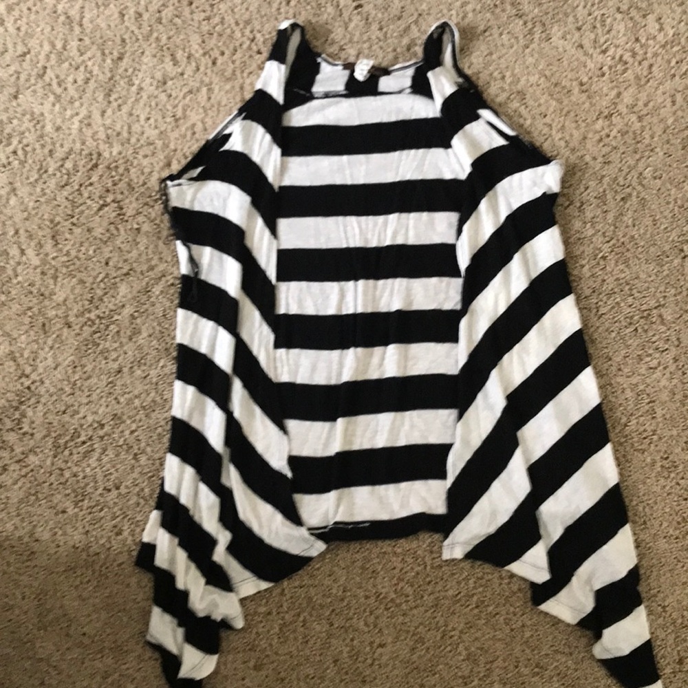 Black and white sweater